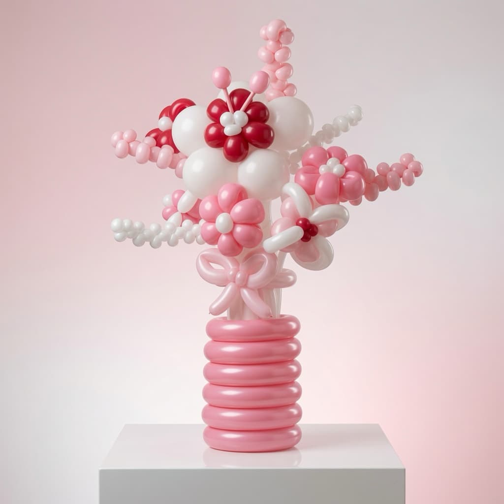Bouquet balloon creation by Sarah Langley