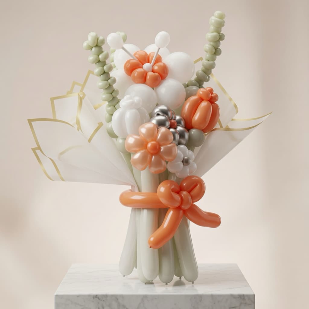 Bouquet balloon creation by Sarah Langley