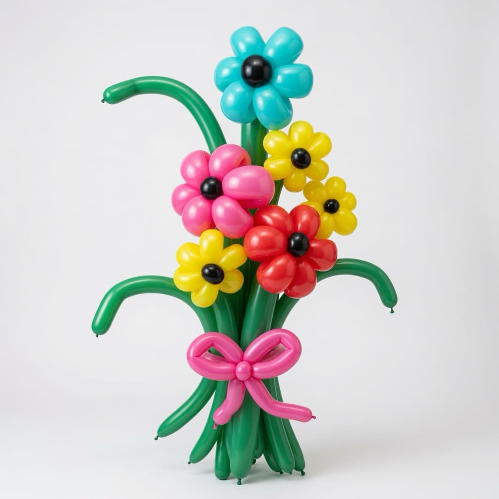 Bouquet balloon creation by Sarah Langley